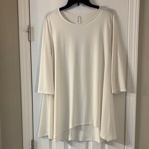 Zenana Outfitters Cream Tunic Top
